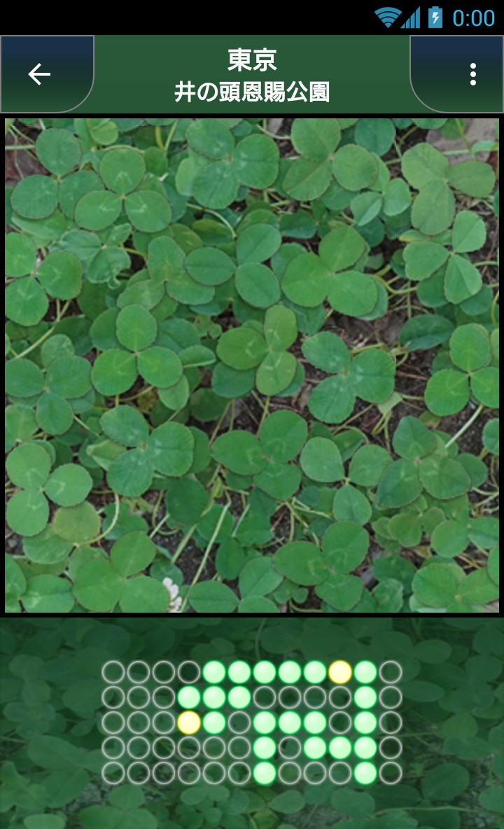 四つ葉のクローバー【Four-Leaf Clover】の画面