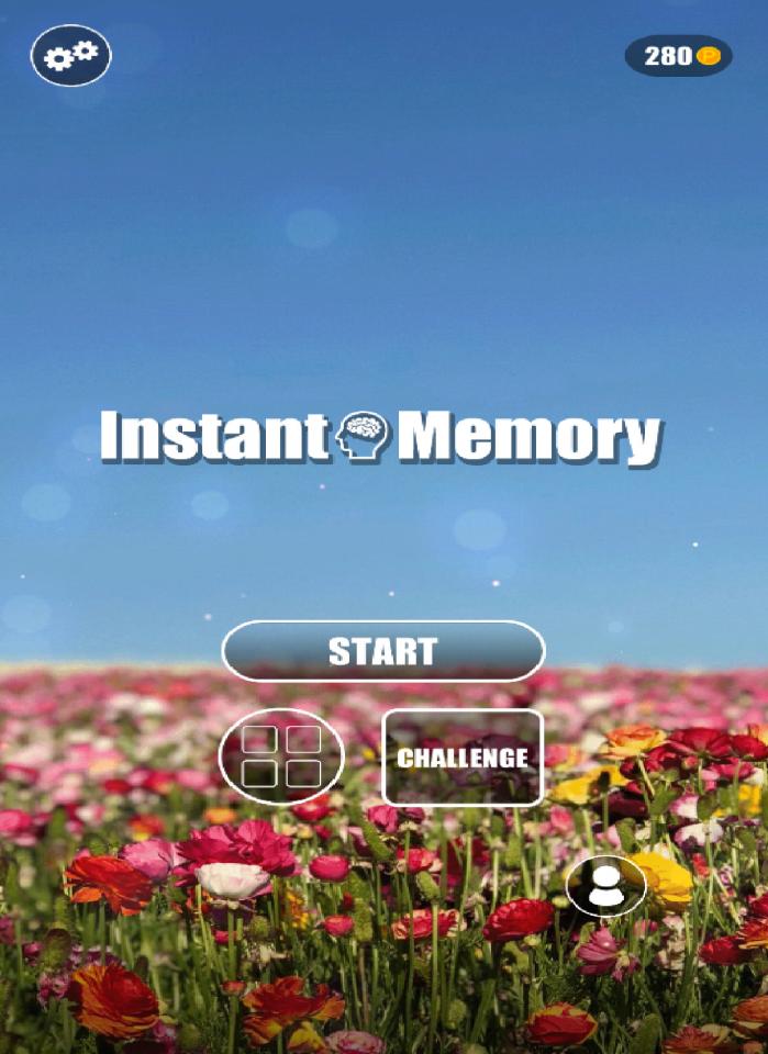 瞬間記憶　インスタントメモリーの画面