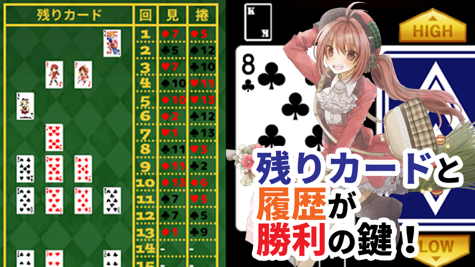 HIGH&LOW ~めざせ！ 26連勝！ 5000兆円への道~の画面