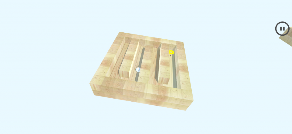 玉ころがし3Dの画面