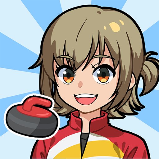 机でカーリングのアプリアイコン