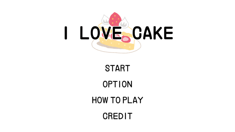 I LOVE CAKEの画面