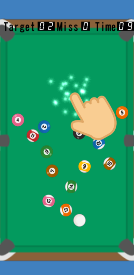 touch2x8ballsの画面
