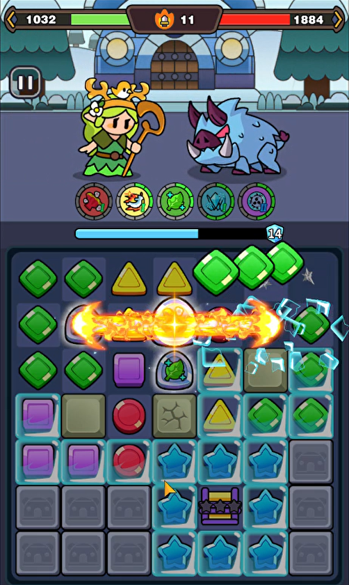 ナイト戦線の画面
