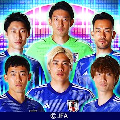 サッカー日本代表フットラッシュのアプリアイコン
