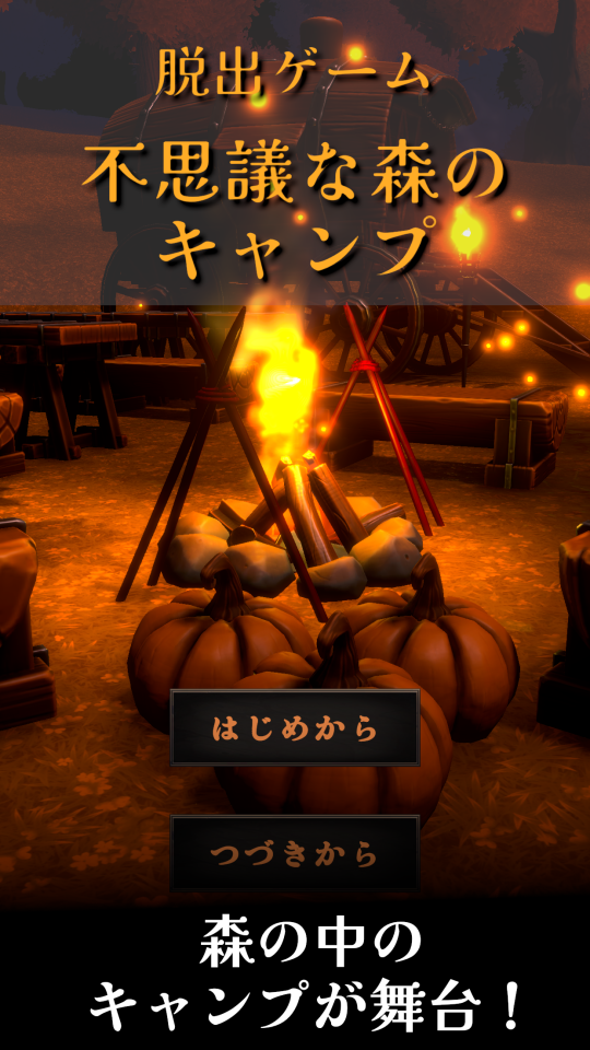 脱出ゲーム 不思議な森のキャンプの画面