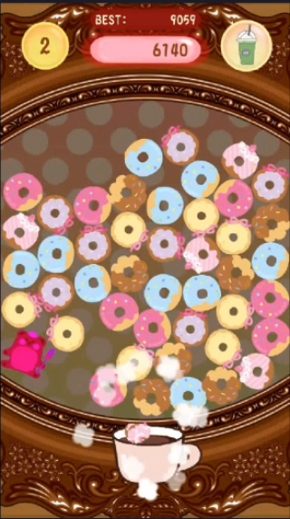 マッチパズルゲーム Dooonuts !の画面