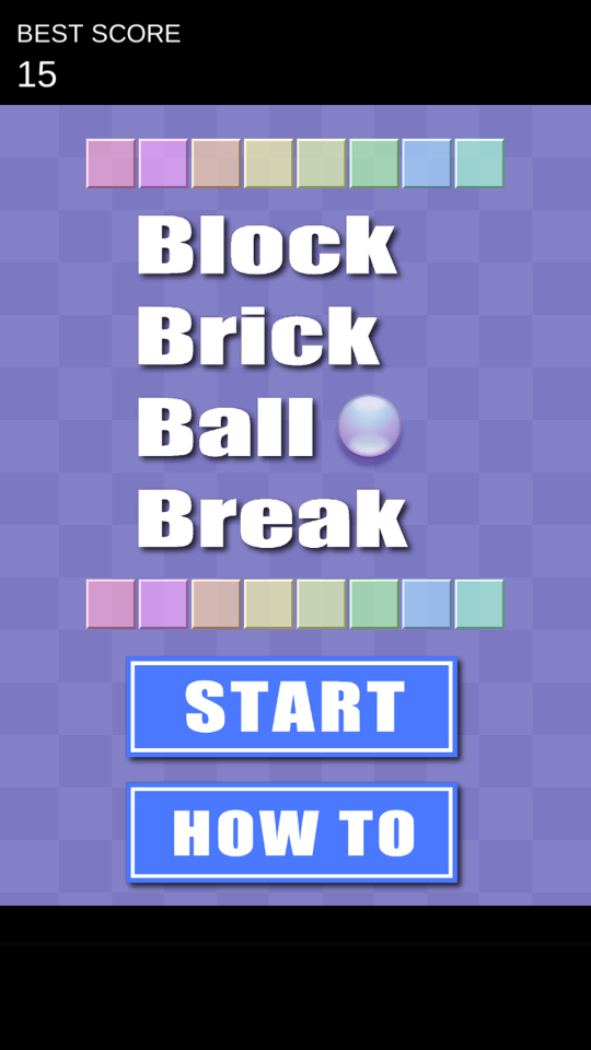 Block Brick Ball Break:ブロック崩しの画面
